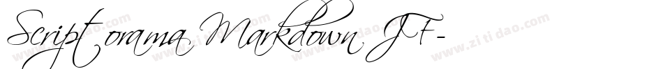 Scriptorama Markdown JF字体转换
